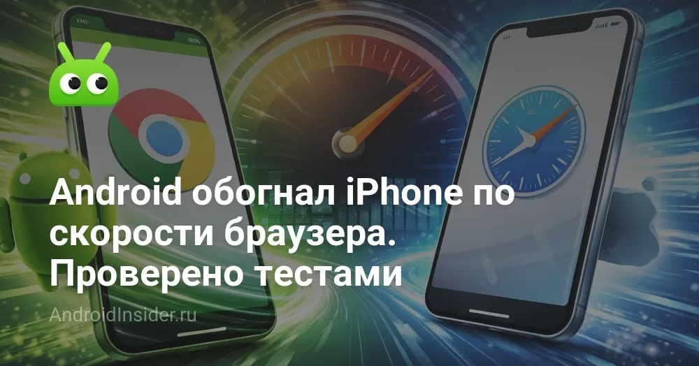 Android обогнал iPhone по скорости браузера. Проверено тестами