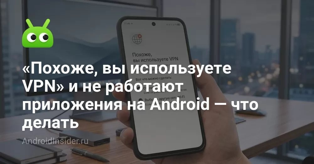 «Похоже, вы используете VPN» и не работают приложения на Android — что делать