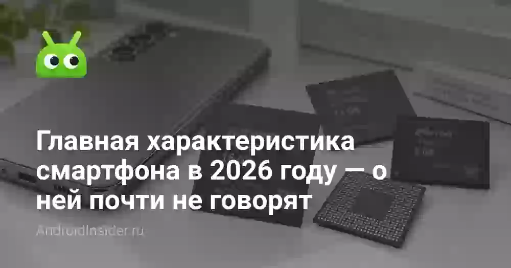 Главная характеристика смартфона в 2026 году — о ней почти не говорят