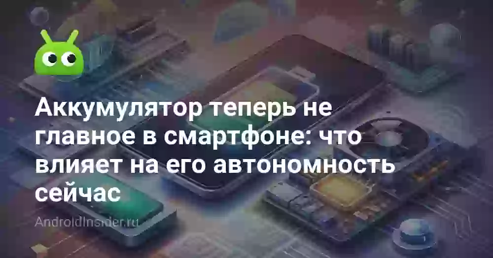 Аккумулятор теперь не главное в смартфоне: что влияет на его автономность сейчас